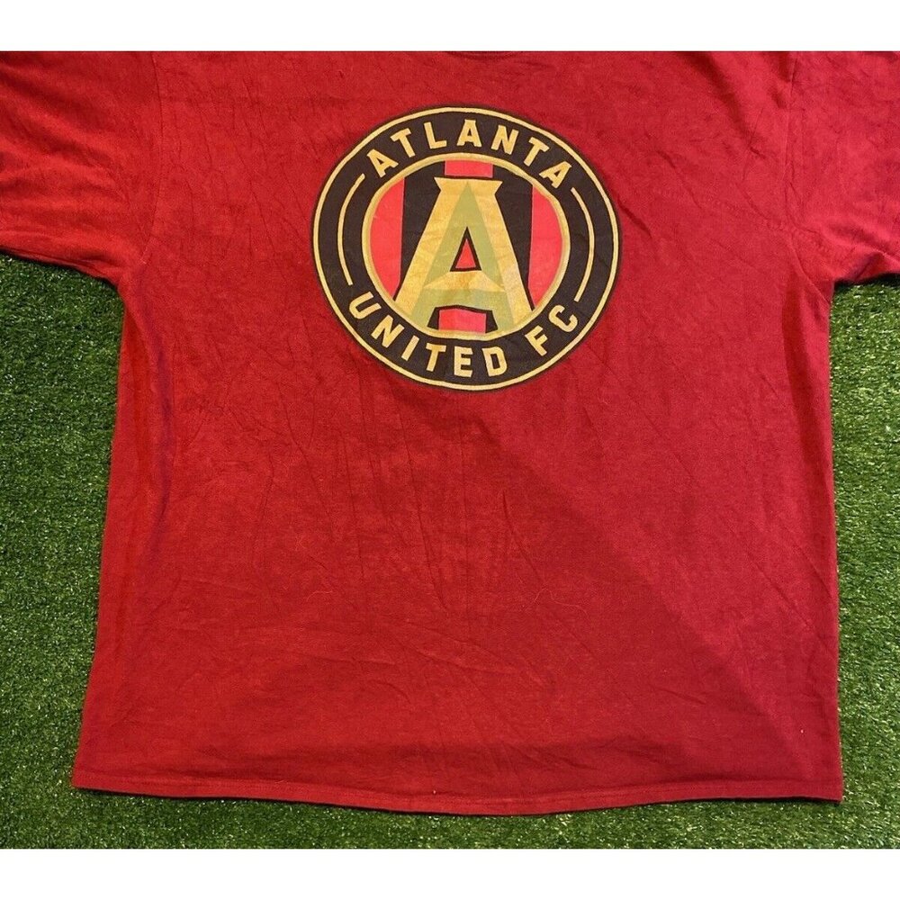 Atlanta United FC shirt mens extra large red short sleeve Majestic MLS RK - Picture 5 of 10